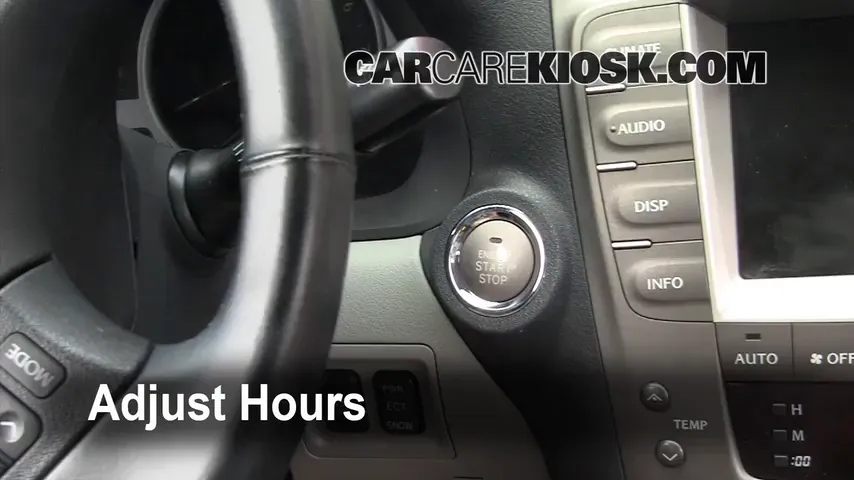 2008 Lexus IS250 2.5L V6 Clock Set Clock